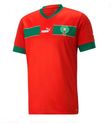 Lacne Muži Futbalové dres Maroko MS 2022 Krátky Rukáv - Domáci